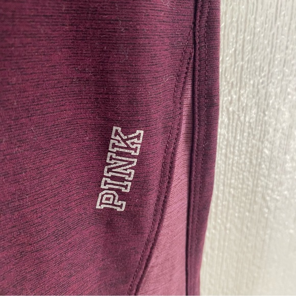 Maroon Victorias Secret PINK leggings - Picture 3 of 4